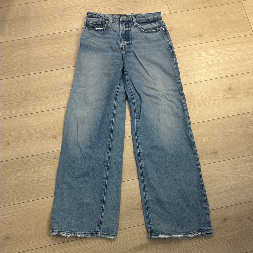 Frame Denim Light Blue Straight Leg Jeans